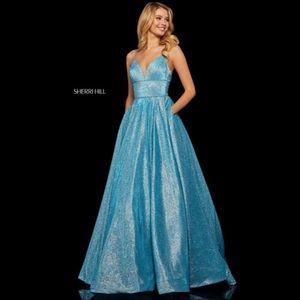 Sherri Hill 52690 in Turquoise
